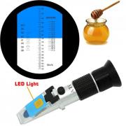 Refraktometer s LED (s kalib. sadou a batériami)