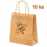 Taška papierová - včela (S) 10 ks